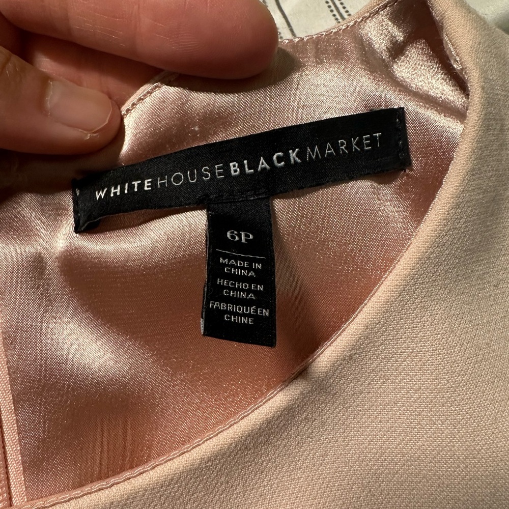 White House Black Market 6P Pink Dress